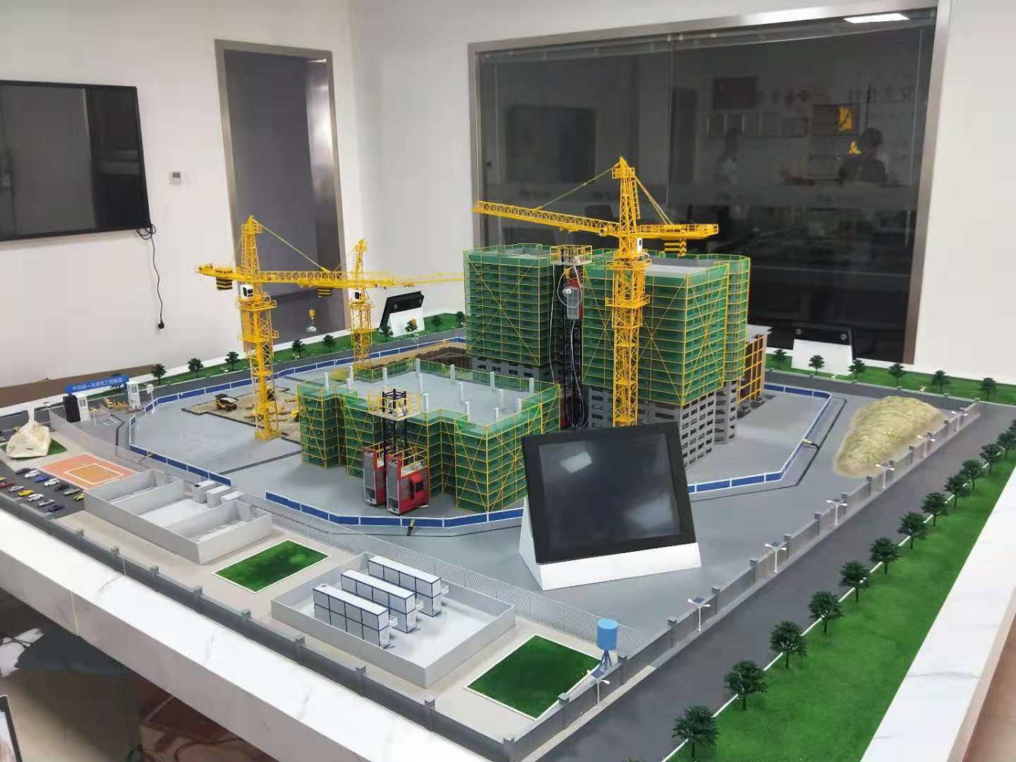 冷水江市建筑施工场景模型